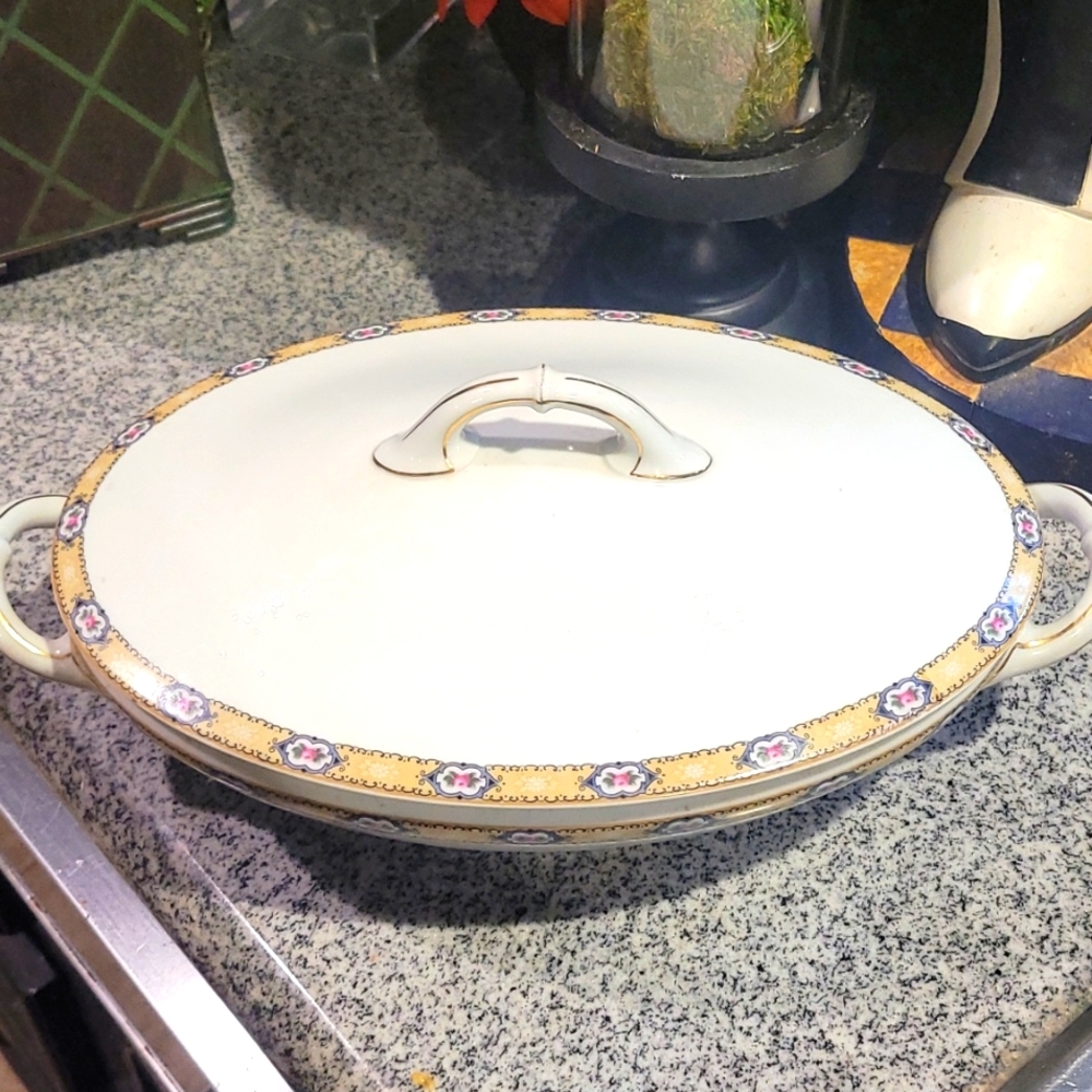 Vintage H&C Bavaria serving covered dish fine china